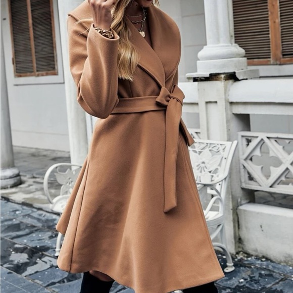 Cozy tan button detail jacket - Picture 7 of 7